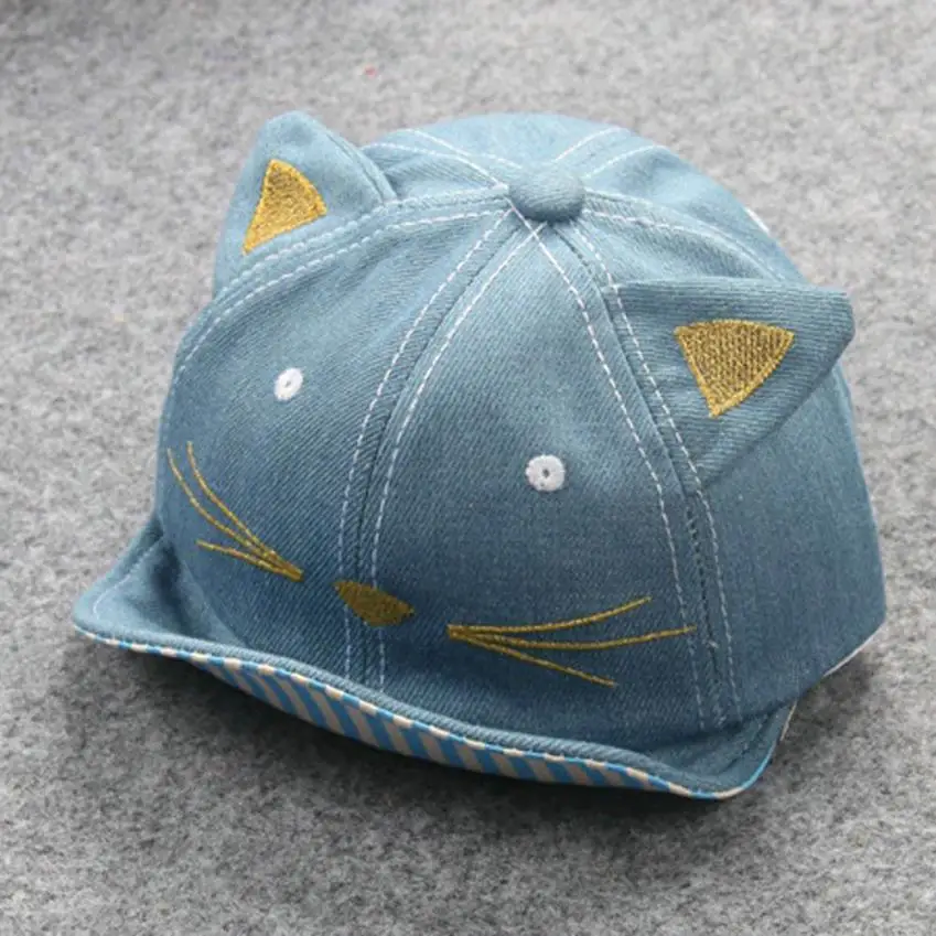 New Lovely Baby Beanie For Boys Girls Cat Stripe Hat Children Hats photography props adorable bebe cap August 13 | Детская одежда и