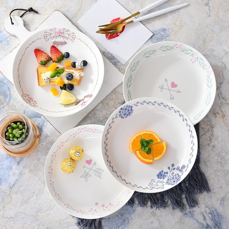 4 шт./компл. обеденные тарелки в скандинавском стиле креативный 8 дюймовый