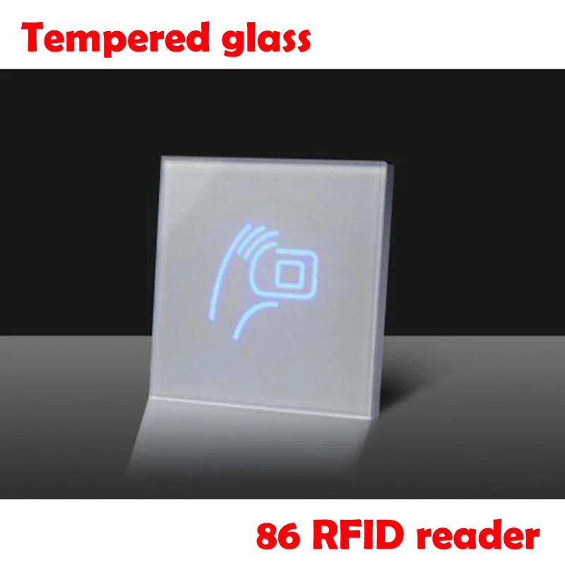 RFID считыватель 125 кГц/13 56 МГц стильное закаленное стекло EM4100/NFC 14443A бесконтактная