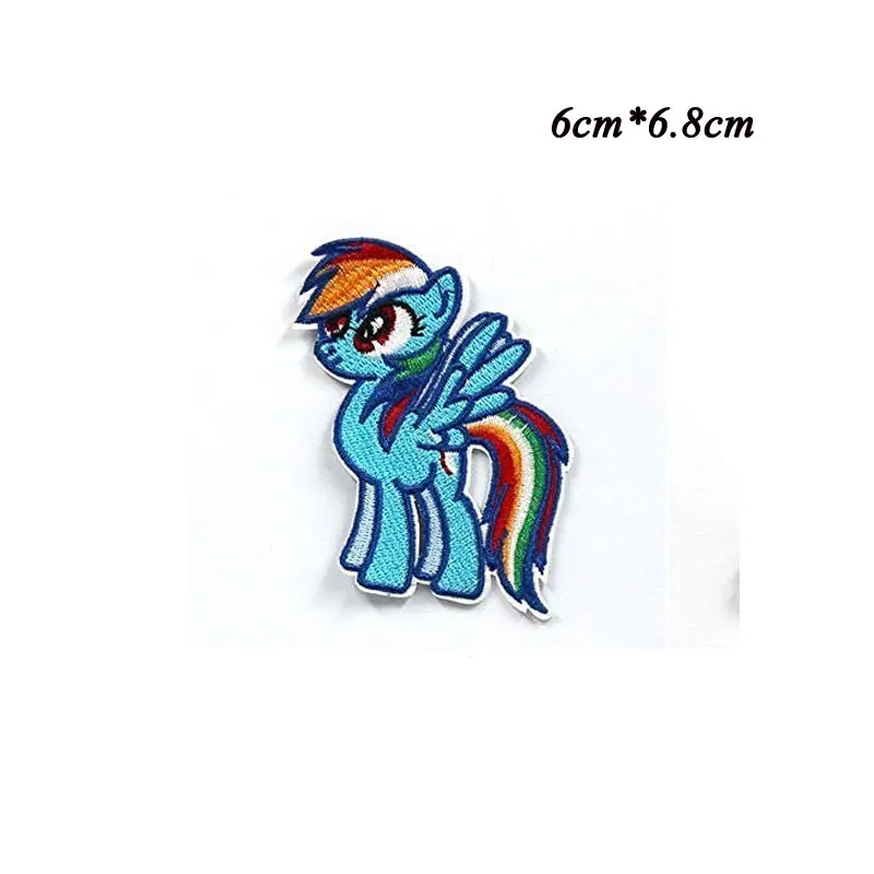 Iron on patches Horse patch embroidered clothing for clothes DIY Pony sew stripes Easter home decoration 2/6/13PCS | Дом и сад