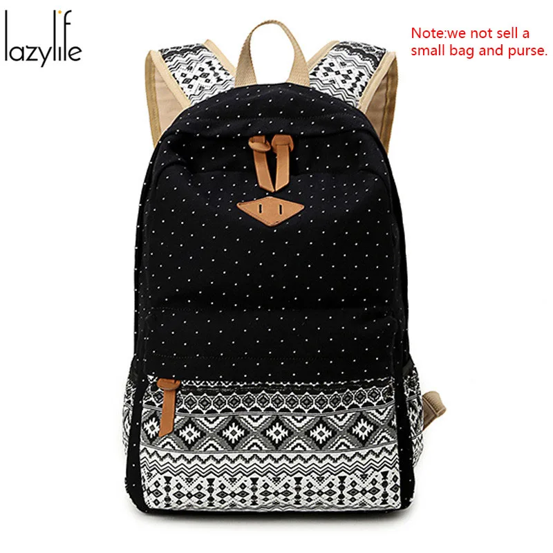 LAZYLIFE из России дешевый женский холщовый рюкзак Mochila Escolar женская школьная сумка рюкзак для ноутбука рюкзаки для женщин - Цвет: Black