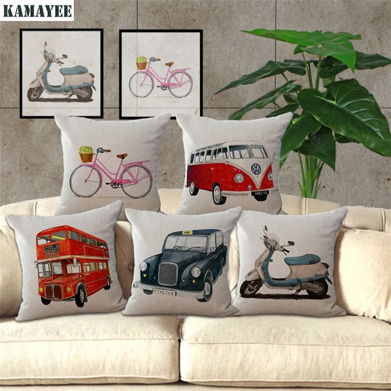 Ретро автомобильный чехол для дивана декоративная подушка сиденья автомобиля