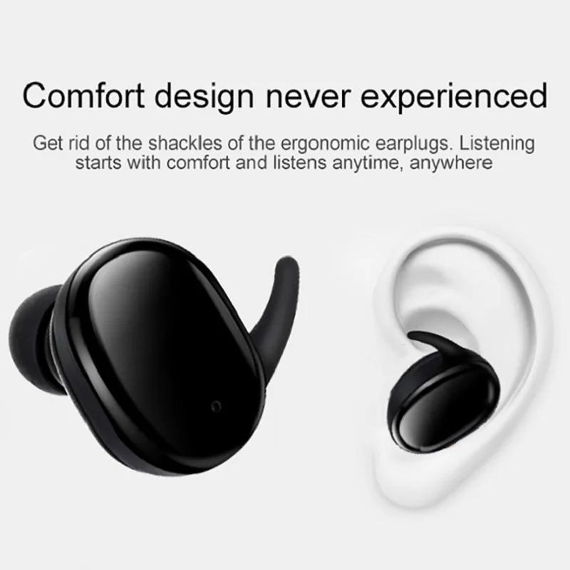 T2C TWS Wireless Mini Bluetooth Earphone For Xiaomi Huawei Mobile Stereo Earbud Sport Headphone With Mic Portable Charging Box |