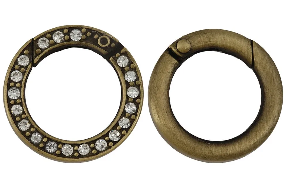 20 шт. разные цвета кристаллические кольца застежками разъем диаметр 16.5 мм