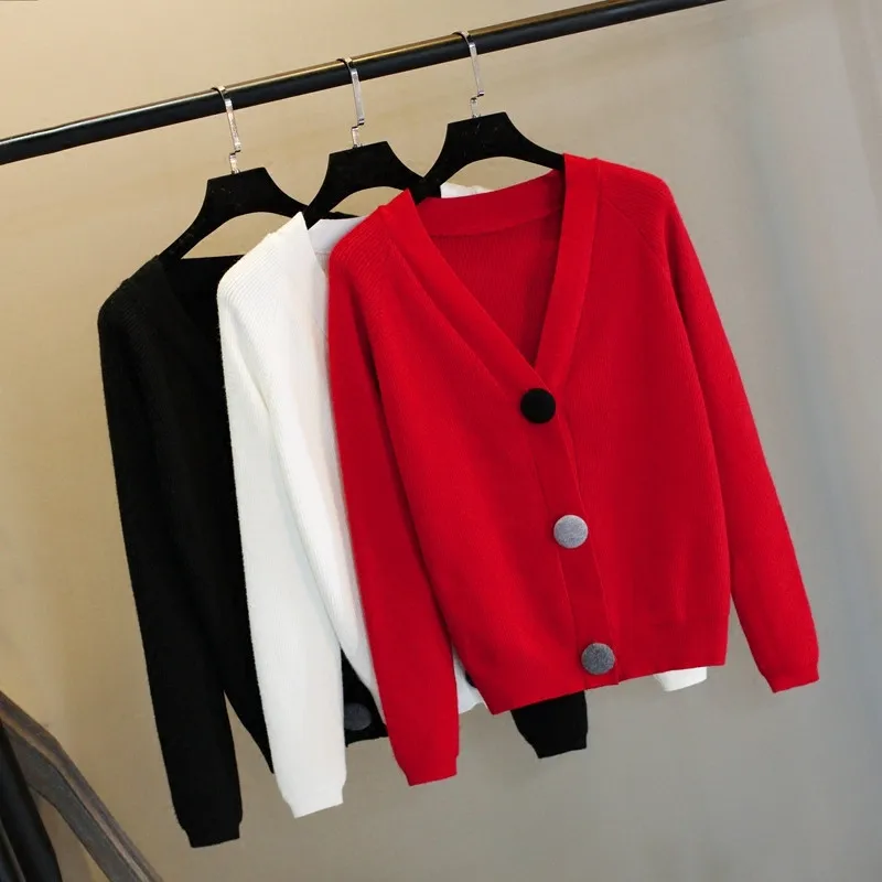 Женское базовое пальто осеннее пальто-свитер Женская куртка однобортный вязаный