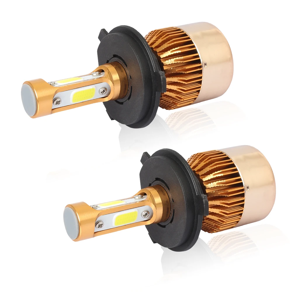 Aslent 3 стороннее освещение H7 светодиодный H4 HB3 9005 HB4 9006 72W фары для 8000LM 6500 к