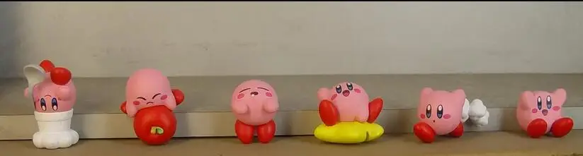 6 шт./компл. новые игрушки Kirby Pvc брелки PVC Фигурки 2-4 см | Игрушки и хобби