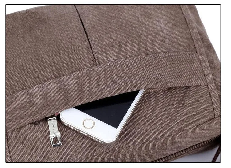 WORTHFIND Мужчины Холст Посланник Сумки Повседневный Сумка Старинные Crossbody мужская