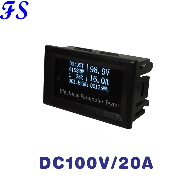 RD27M DC 100V 20A Вольтметр Амперметр цифровой мощности ватт тестер термометр индикатор