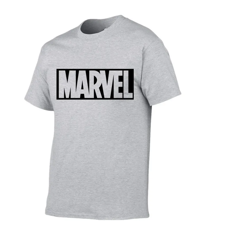 Новая летняя Высококачественная Мужская футболка с принтом Marvel в стиле хип-хоп