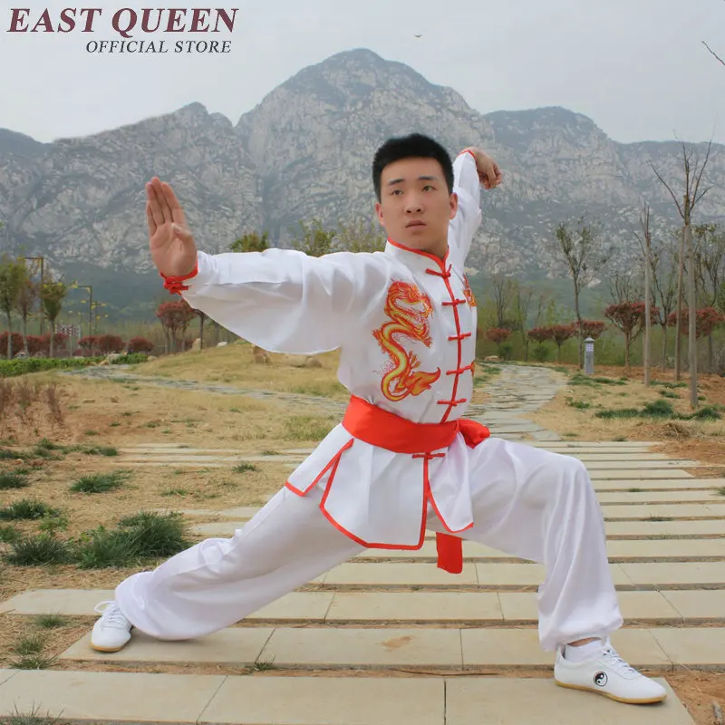 Wushu кунг-фу одежда Униформа мужской костюм в китайском стиле Дракон боевые