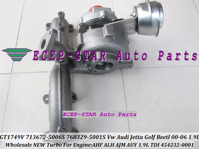 Бесплатная доставка GT1749V 713672 5006S 454232 0001 5005S 768329 турбо для AUDI VW Jetta Golf IV Beetl AHF ALH AUY 1 9