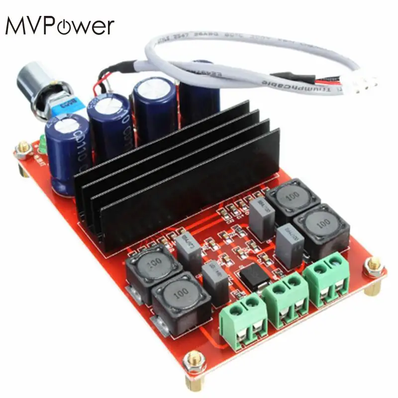 MVpower 2x100 Вт XH M190 TPA3116 двухканальный цифровой аудио усилитель AMP плата 12 24 В|amp