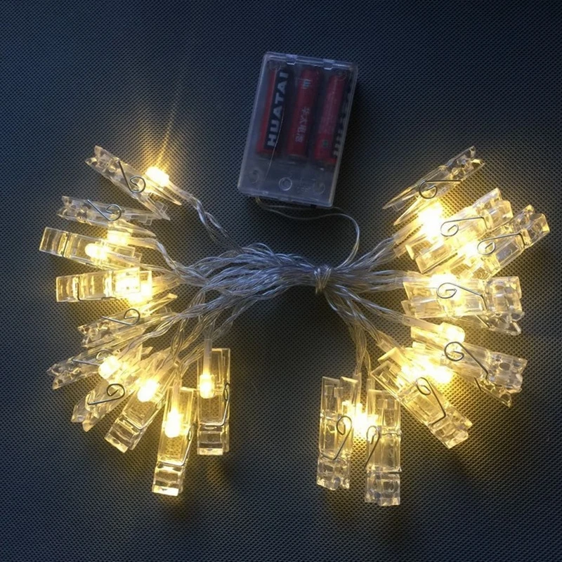 Держатель для фото светодиодный гирлянда новогоднего Рождества украшения