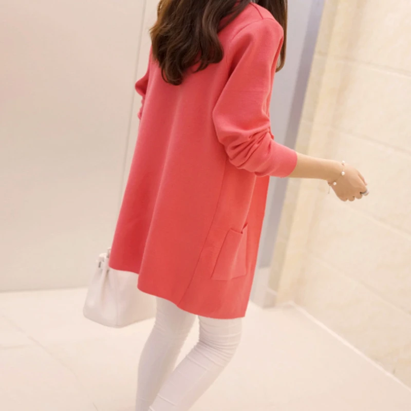 Casual Cardigan Women Knit Sweater 2020 Spring Autumn Long Knitted Korean Slim Cardigans Tops Loose Coats Female |