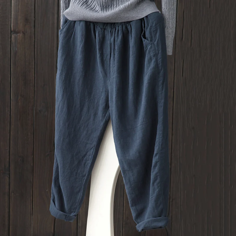 Новый Для женщин Высокая Талия Длинные повседневные брюки гаремы от Harlan OL талии