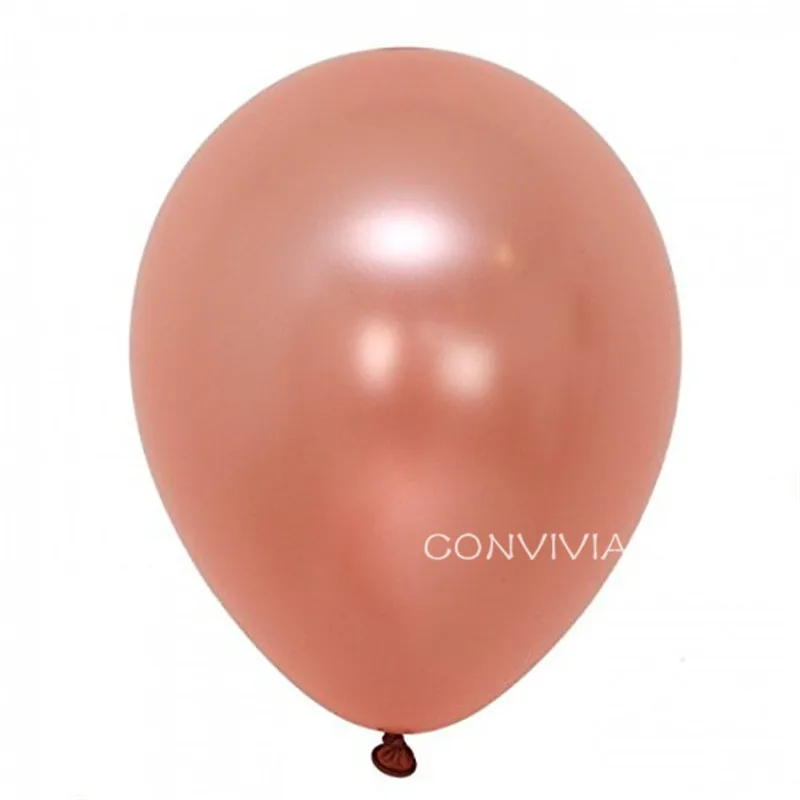 Rose Gold 12 шт Розовый Белый прозрачные воздушные шары Латекс Гелий Happy День рождения наборы; детский душ свадебные декоративные шарики события - Цвет: Rose Gold