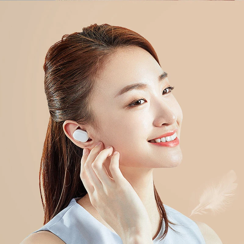 Xiaomi Mijia Airdots TWS Bluetooth Наушники Молодежная версия стерео бас BT 5.0 с микрофоном Handsfree AI