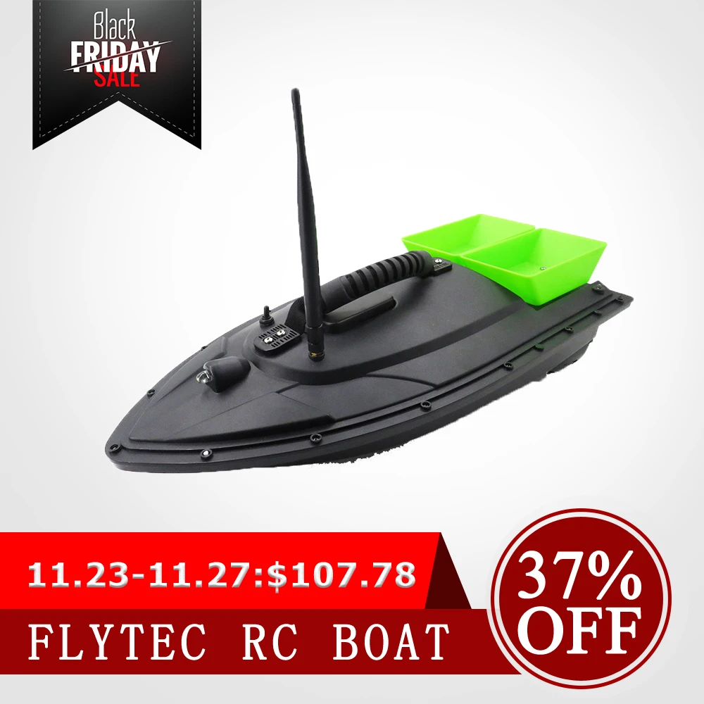 Радиоуправляемая лодка Flytec 2011 5 4 км/ч рыболокатор 1 кг 500 м с дистанционным