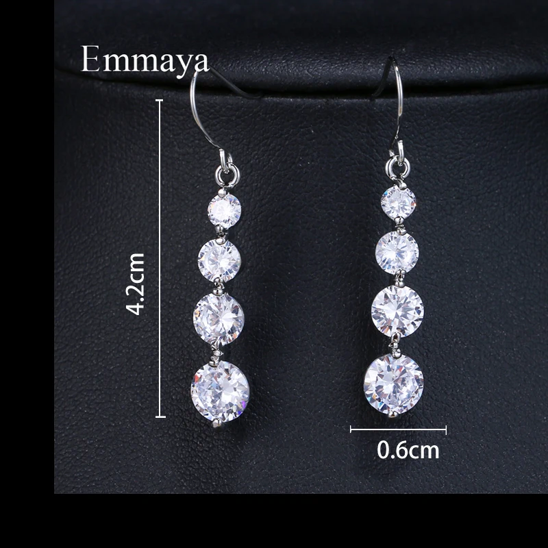 Женские Роскошные серьги EMMAYA с кристаллами циркония винтажные свадебные