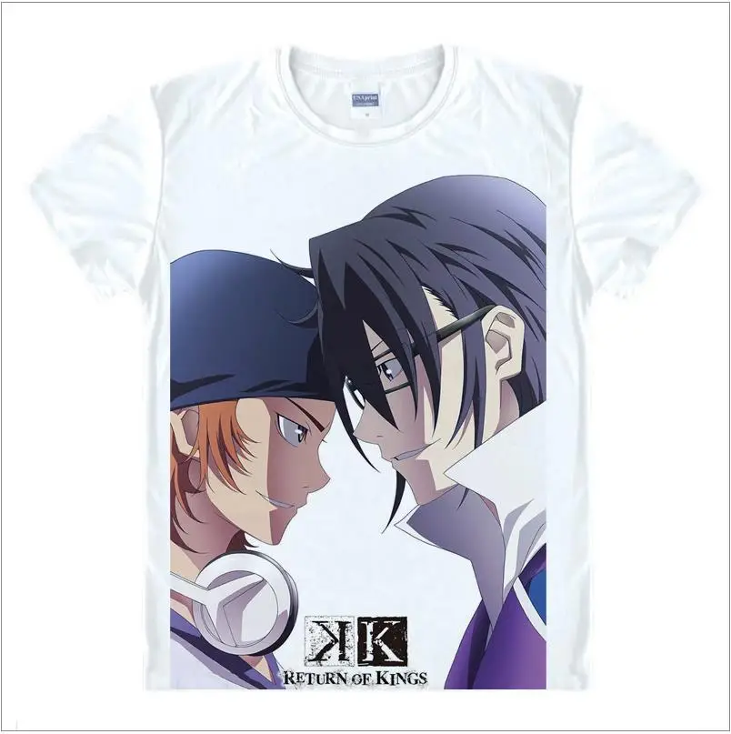 Футболка с аниме k project HOMRA /Isana Yashiro/BLUE MIKOTO Yatogami Kuroh K KINGS Wonderful School Days|fashion t shirt|t shirtt shirt