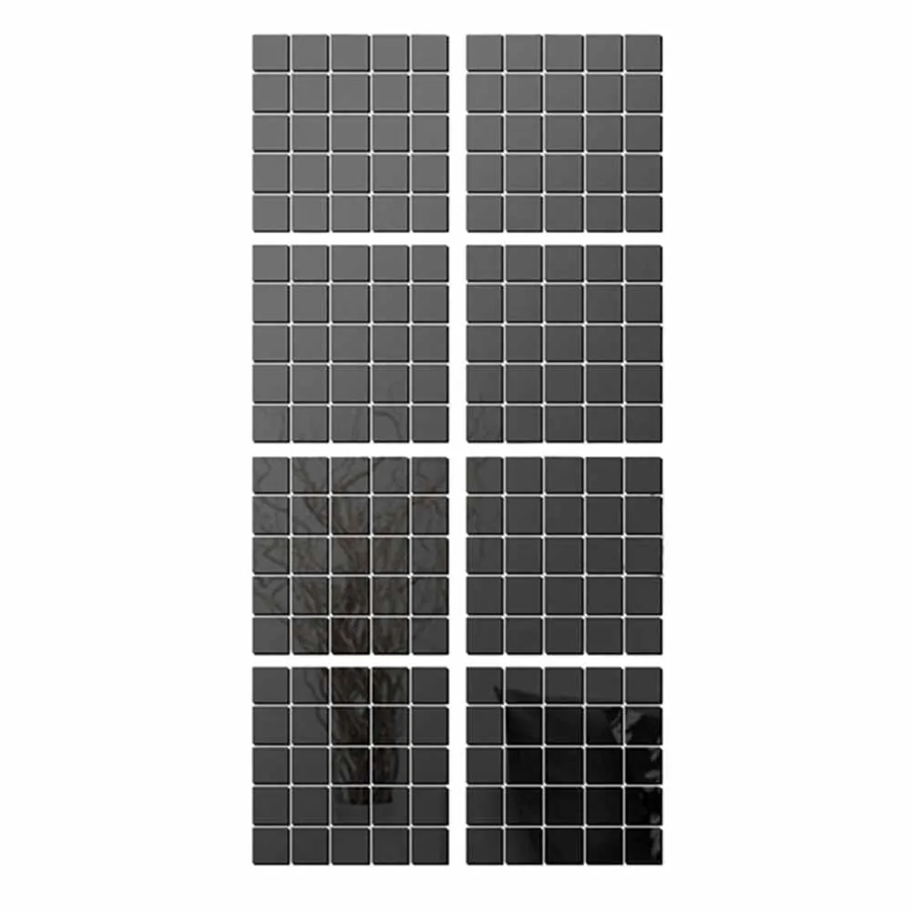 100 шт. 2x2 см акрил 3D зеркало мозаика наклейки эффект номер DIY квадратный Гостиная