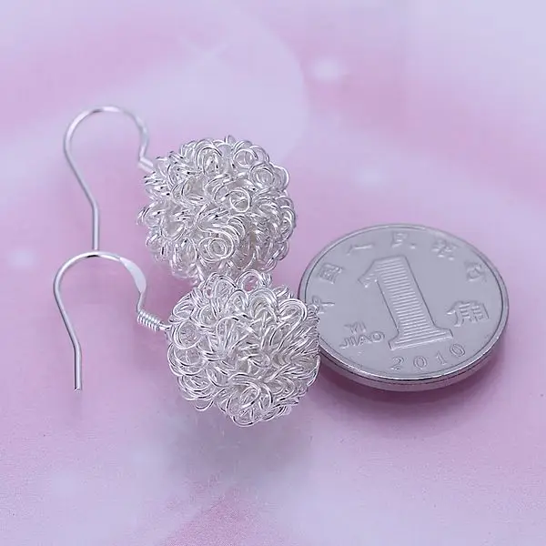 Оптовая продажа высококачественные ювелирные изделия посеребренные серьги в