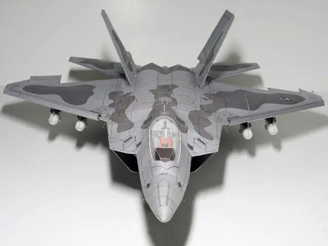 F22 Raptor невидимый истребитель Изобразительное издание супер большая 3D бумажная модель DIY игрушка оригами