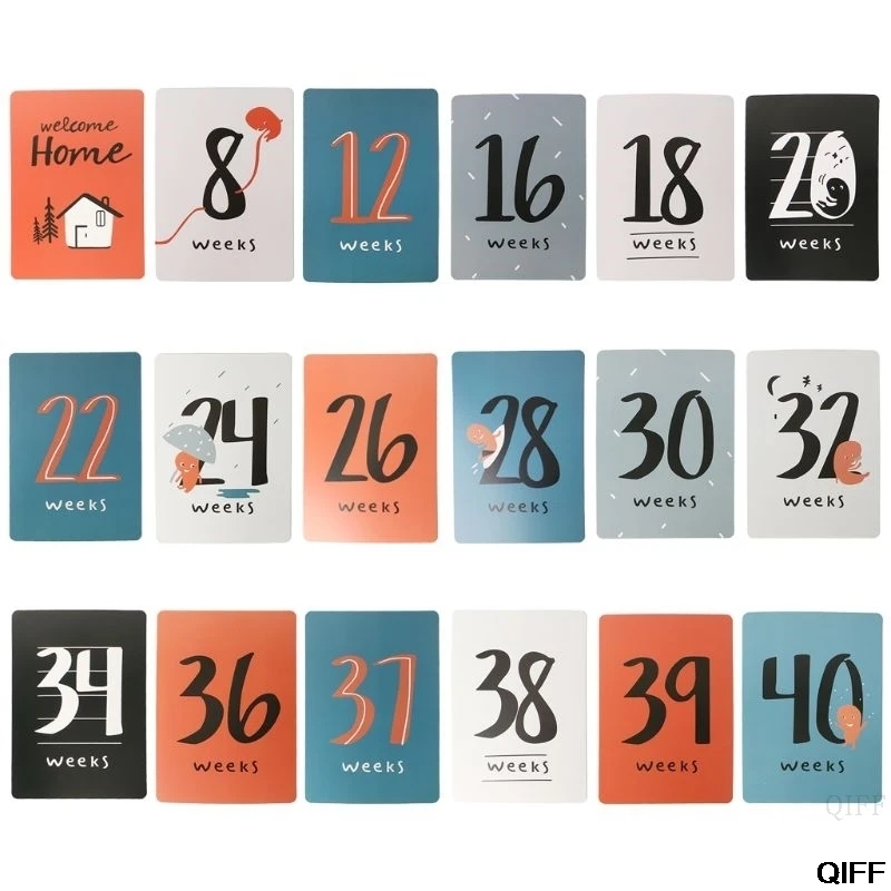 18 шт./компл. месяц карта беременная женщина фотография фото карты памятная мать