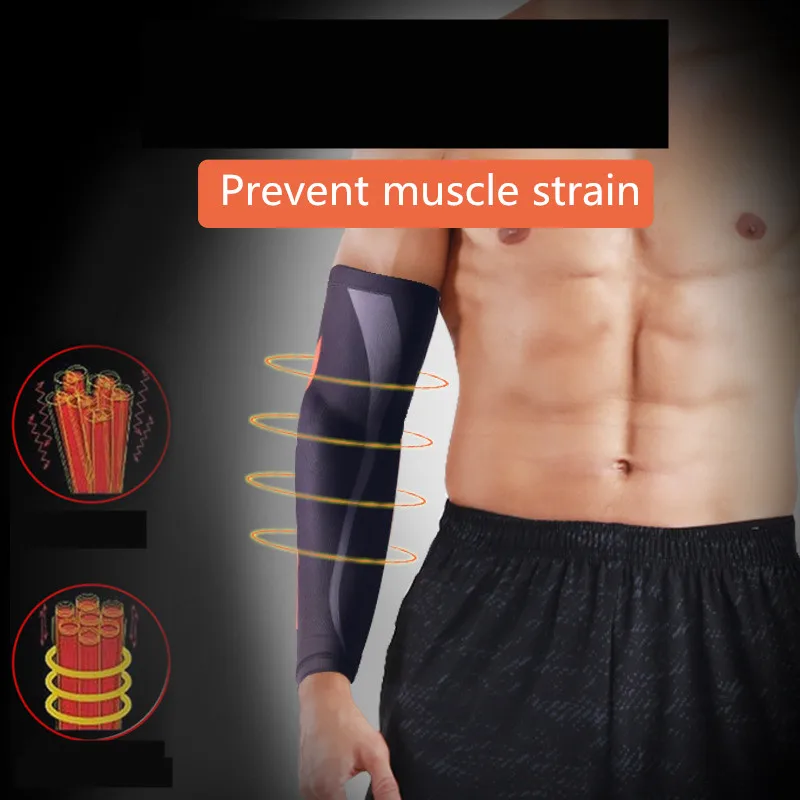 Открытый Спорт 1 шт. дышащие рукава для бега баскетбольные налокотники фитнес