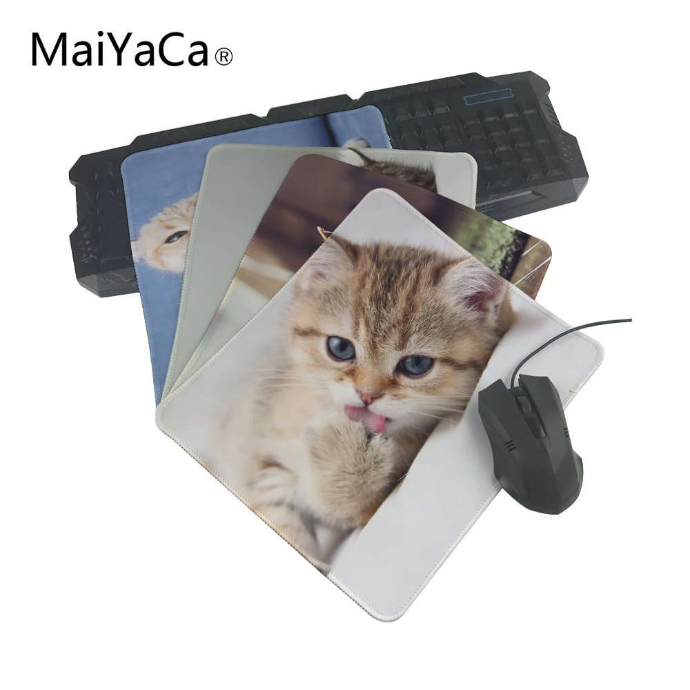 Новое поступление декоративный удобный коврик для мыши MaiYaCa с милым котенком Lking