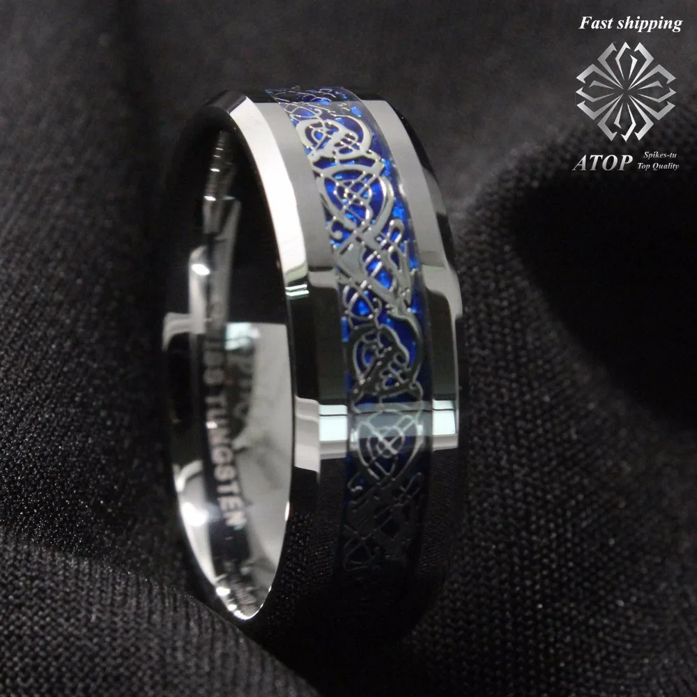 Кольцо из карбида вольфрама с драконом 8 мм|wedding band|tungsten carbide ringcarbide ring |