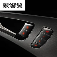 car styling car door unlock seat adjust memory button decoration cover sitcker trim for audi a6 c7 auto interior accessories