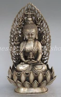 elaborate chinese tibetan silver collection sakyamuni buddha