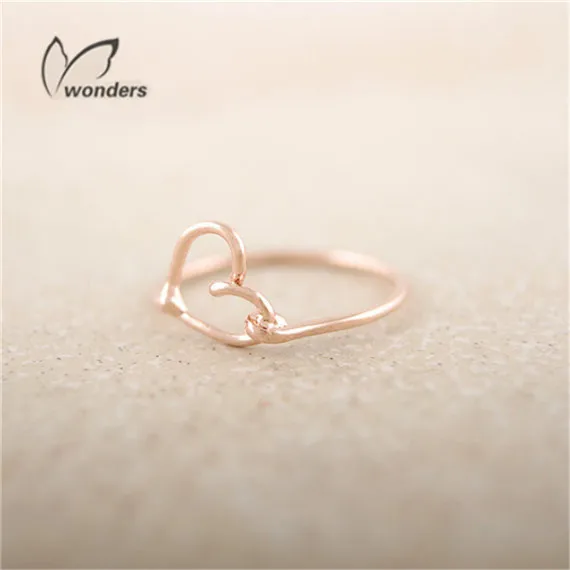 10 Pcs Fashion Jewelry Accessories Rings Weeding Gift For Woman Simple Open Heart Brand Minimalist Ring | Украшения и аксессуары