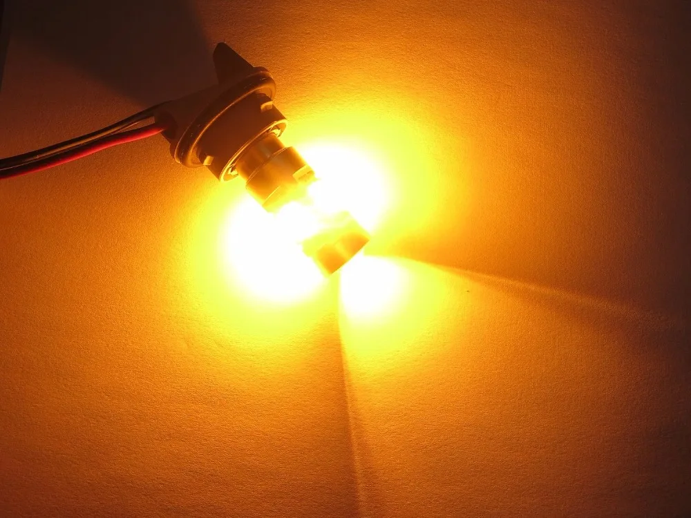 Янтарный Желтый 1156 BA15S 7506 Высокая мощность 27 SMD 21 Вт Чрезвычайно яркий