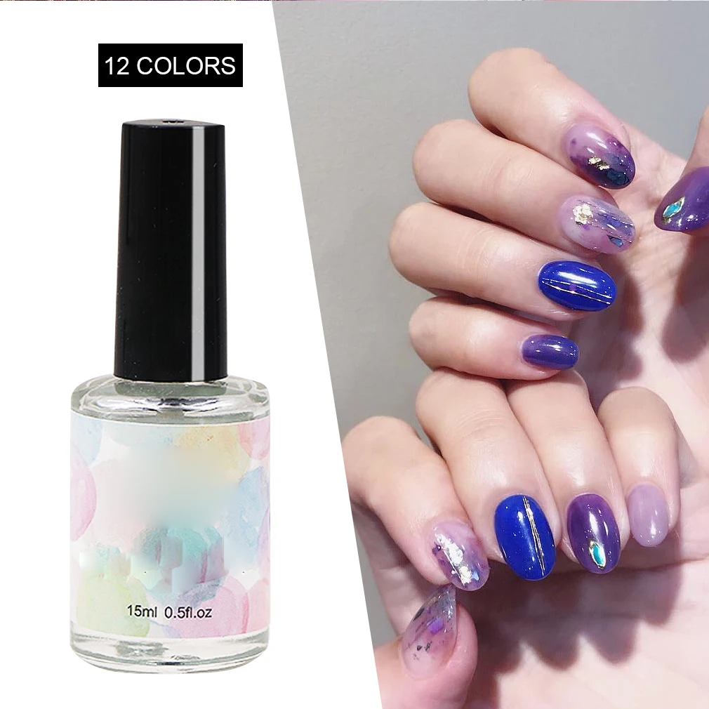 Гель-лак для ногтей Blossom Stamping 15 мл полуперманентный УФ-эмалированный | Красота и