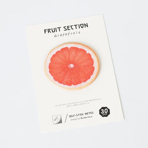 grapefruit Креативный Фруктовый Набор стикеров для заметок школьные офисные принадлежности самоклеющиеся заметки 30 листов/ПК N Times наклейки канцелярские принадлежности - Цвет: grapefruit
