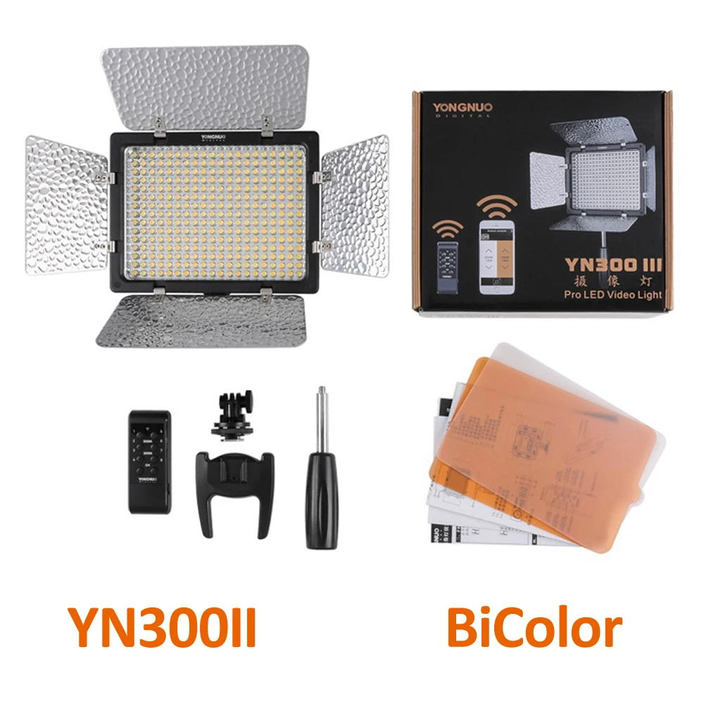 Yongnuo YN300 YN300II YN 300 III светодиодный видео светильник Одноцветный или 3200 K 5500