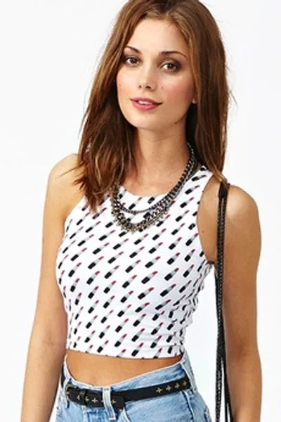 Новый Сексуальный 2017 Женщины Лето Стиль Рукавов Растениеводство Топ Мода