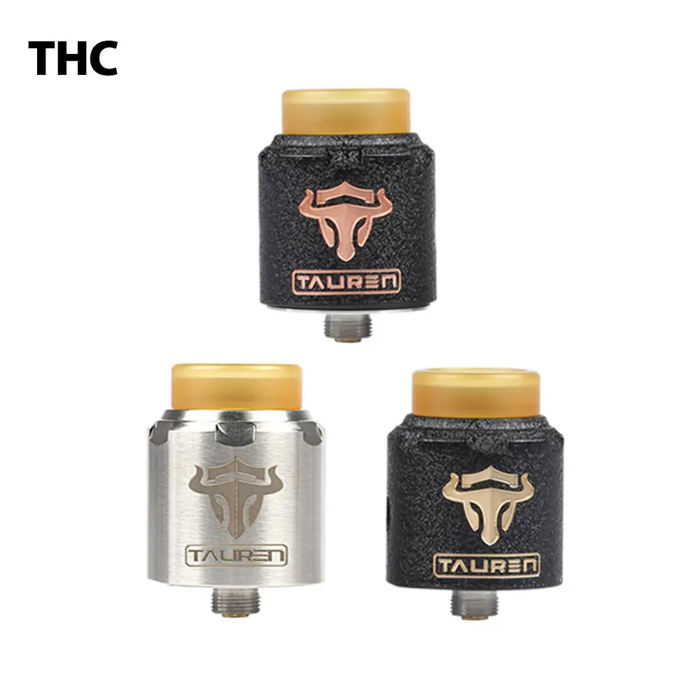 THC Tauren (Solo) RDA обслуживаемый капельный атомайзер диаметром 24 мм с 28