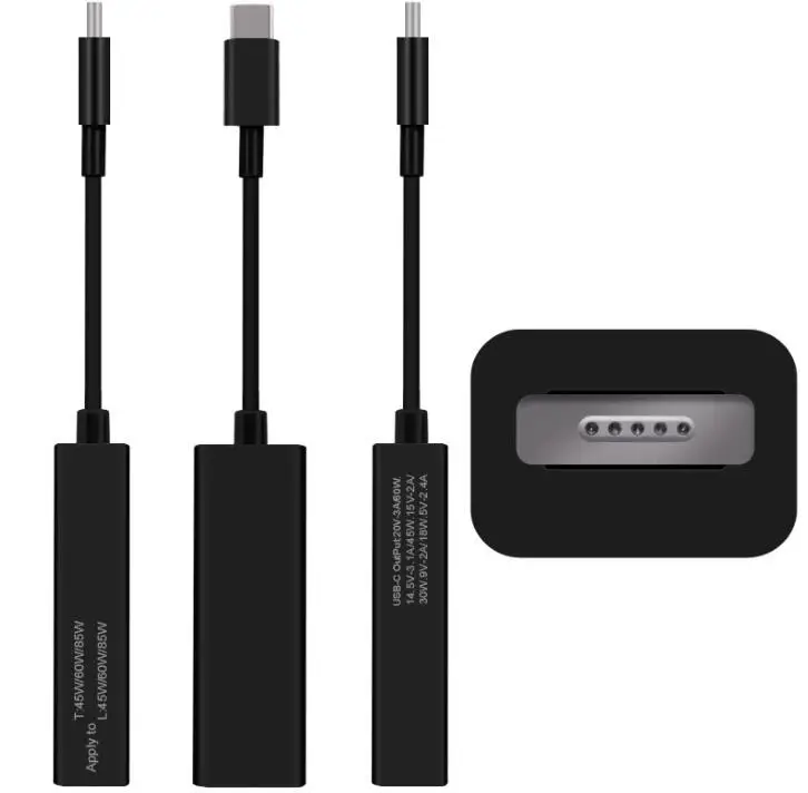 Сменный кабель для Macbook Magsafe 2 к магнитному разъему Type-C от старого типа 45 Вт 60 85 до