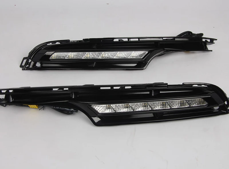 Car Flashing 1Pair DRL For Volkswagen VW Golf 7 2013 2014 2015 2016 Daytime Running Lights Fog head Lamp cover Daylight |