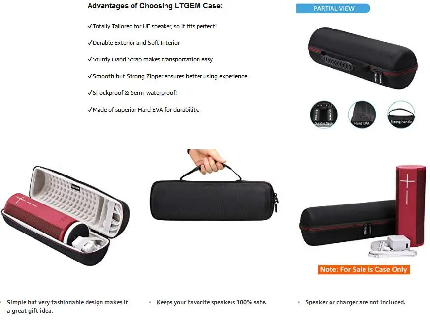 LTGEM чехол для Ultimate Ears MEGABLAST портативный Wi-Fi Bluetooth динамик