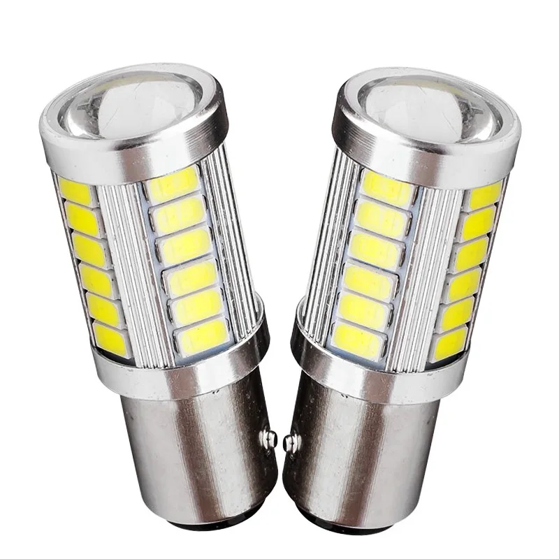 2 шт. 1157 BAY15D P21/5 Вт 33 SMD 5630 светодиодный заднего задние тормозные огни лампы 33SMD 5730