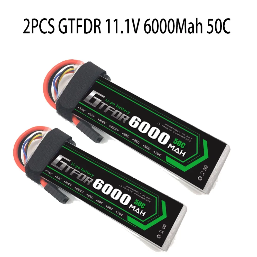 2S 3S 4S 5200mAh 6000mAh 7000MAH 7,4 V 11,1 V 14,8 V 50C 60C 100C 120C GTFDR Lipo батарея для X-MAXX E-REVO RC автомобилей Лодка Дрон