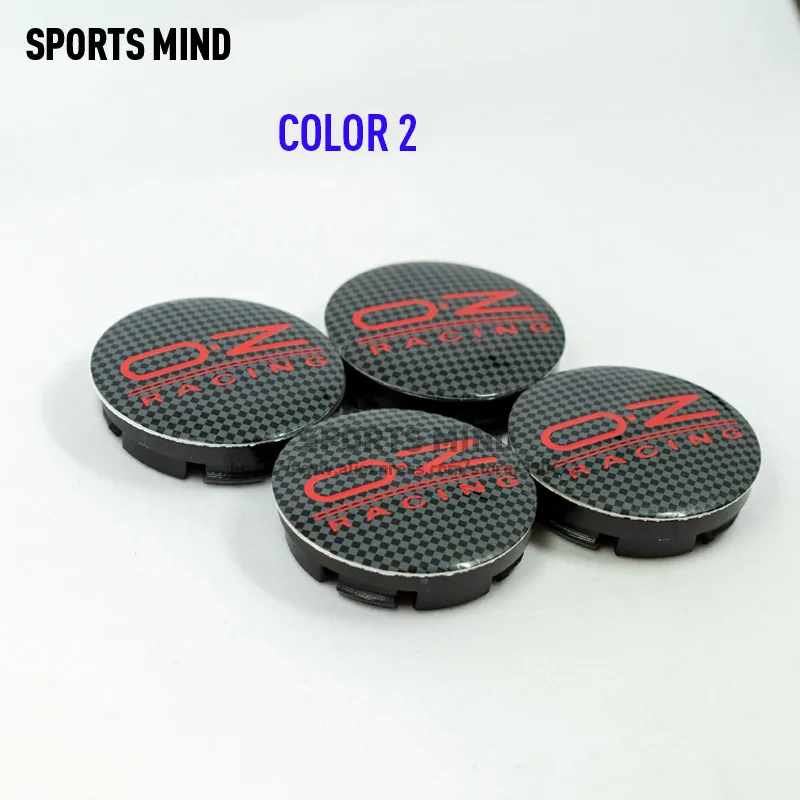 COLOR 2 4 шт./лот 7 видов цветов 56 мм OZ Racing Центральная втулка колеса автомобиля крышки эмблемы Стикеры наклейка колеса пыле-доказательство значок для крышки с логотипом - Цвет: COLOR 2