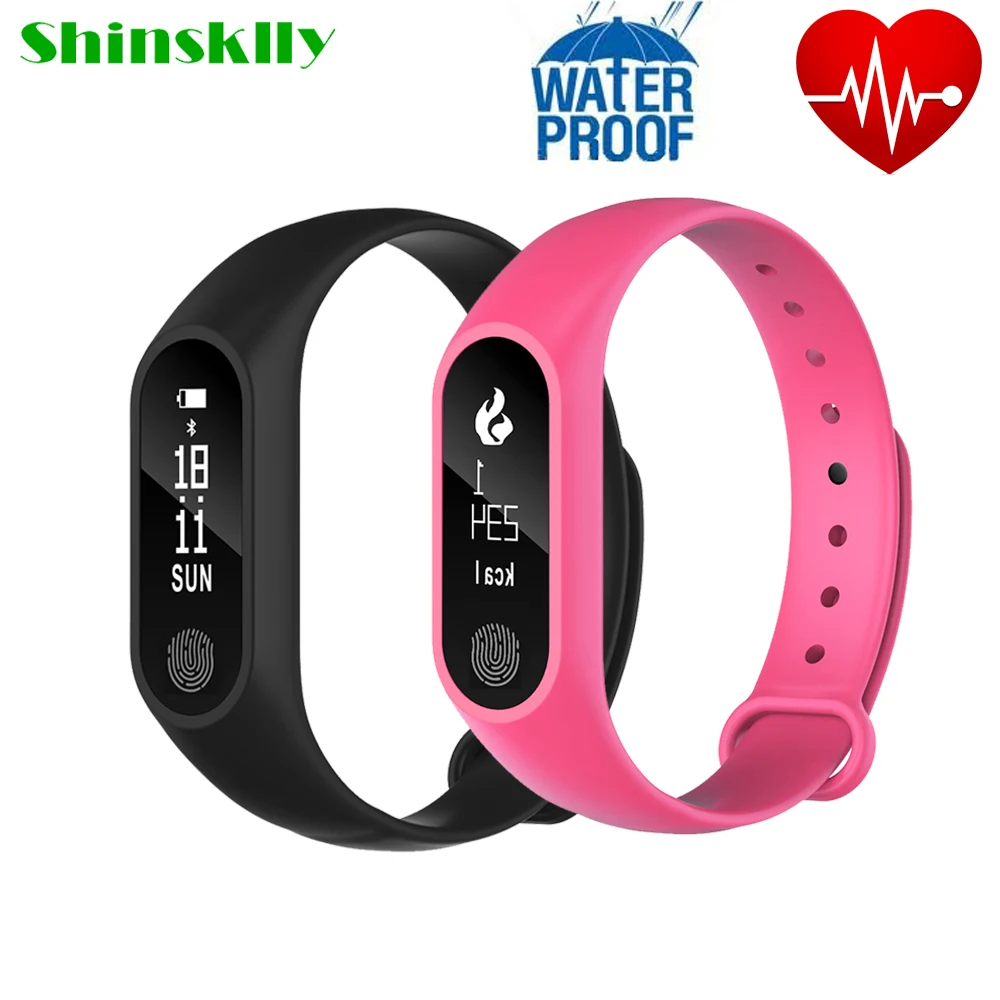 M2 плюс смарт браслет IP67 Водонепроницаемый Фитнес трекер Браслет монитор