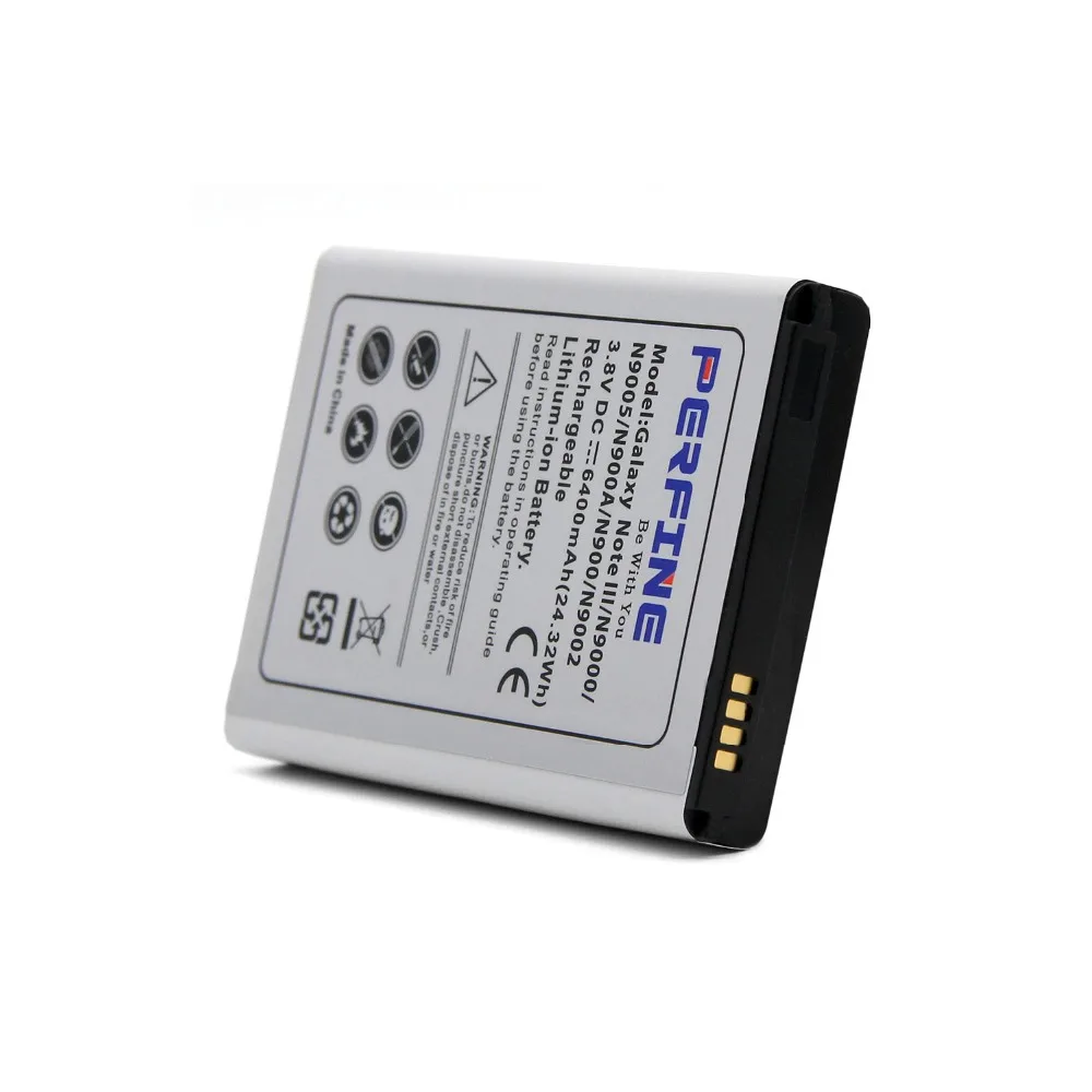 Аккумулятор для Samsung Galaxy Note 3 N9000 N9005 6400 мАч с NFC + черной задней крышкой|battery for