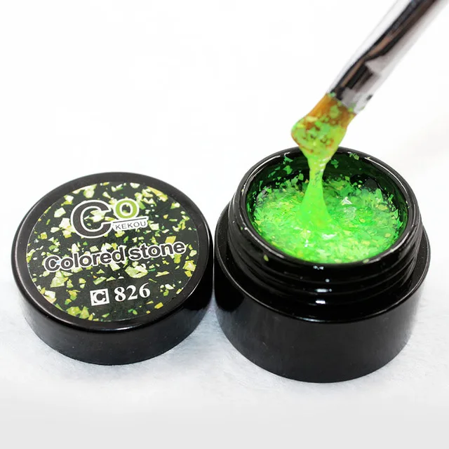 Style 6 Green Рождественское украшение для ногтей 8 мл блестящая Снежинка УФ-гель для ногтей зима Рождество Живопись ногтей гель лак DIY Салон Советы - Цвет: Style 6 Green